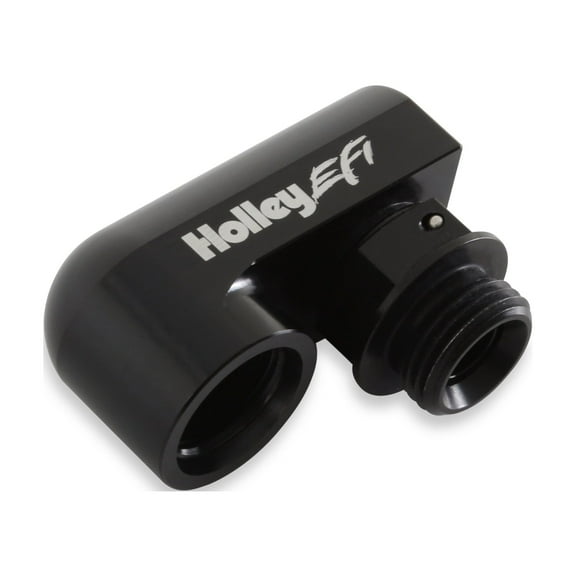 Holley EFI 534-321 180 Degree Fuel Fitting Assembly - Black Finish