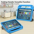 thumbnail image 5 of SUPNICE Kids Case for Fire Max 11 Tablet (13th Generation, 2023 Release), Fire Max 11 Tablet Case, Shockproof Lightweight Hanle Stand Case for All-New Amazon Kindle Fire Max 11 Tablet - Blue, 5 of 6