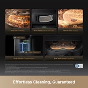DREAME X60 Max Ultra Complete Kit, 35,000Pa Suction Robot Vacuum and Mop, 3.13in (7.95cm) Ultra-Thin Design, Self Emptying&Refilling, Mop Self-Cleaning, 280+ Obstacle Avoidance, Black