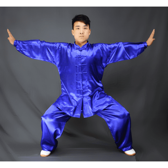 Traje de Tai Chi Traje de entrenamiento Traje de ejercicio matutino de primavera y verano Traje de rendimiento Traje de Wushu Traje para hombres y mujeres