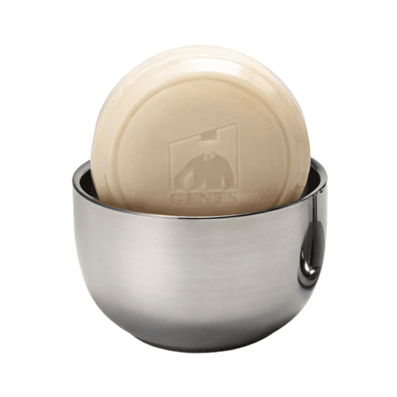 GENTS Stainless Steel Shaving Bowl with Lavender Shaving Soap – Men’s Wet Shaving Kit, Rich Lather, 3 oz Natural Shave Soap, Grooming Gift for Men