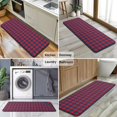 thumbnail image 6 of Red Blue Checkered Pattern Kitchen Rug Mat,Kitchen Runner Rugs Non Skid Washable,Decorative Kitchen Floor Mats for Kitchen,Sink,Laundry,17"x47.2", 6 of 7