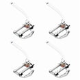 thumbnail image 1 of 4X Guitarra Vibrato Tailpiece Tremolo Flat Top Body Tremolo Unit Vibrato Bridge para Guitarras Eléctricas , , LP, ETC (Plateado), 1 of 1