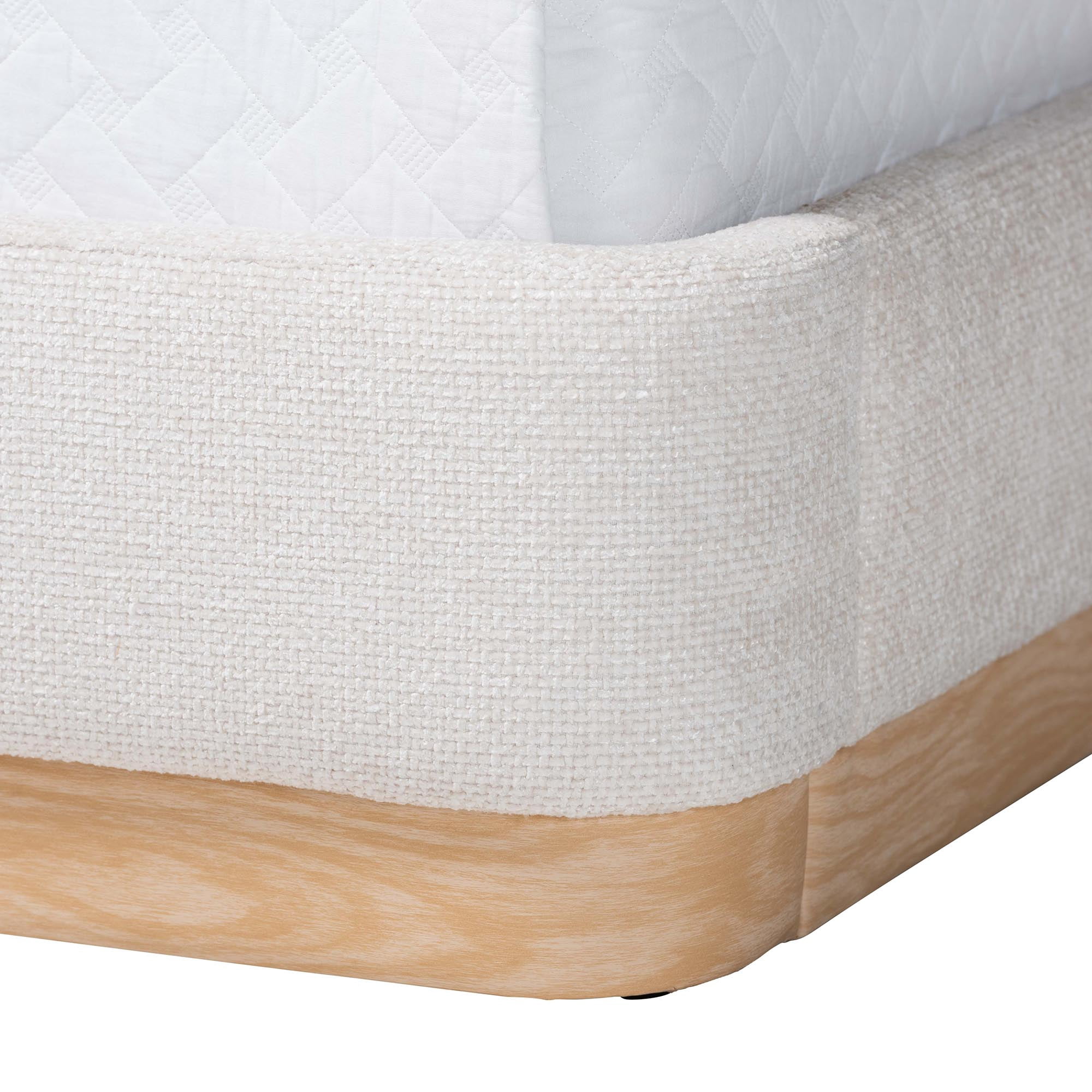 Baxton Studio Jacinta Modern Platform Bed, Queen, Beige