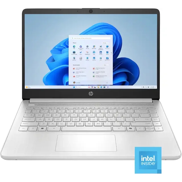 Laptop HP 14" Intel N150 - 4GB - 128GB UFS - Windows 11 Natural Silver
