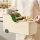 thumbnail image 5 of Espacio de Ahorro de Especias Estante Multifuncional Cesta de Polea 39x21x19cm, Organizador de Estante de Almacenamiento de Verduras de Cocina, Plástico Transparente, para Macetas, Cuencos, Sundries,, 5 of 8