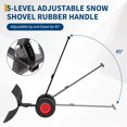 thumbnail image 4 of Kojooin Pousse-Neige en Métal 15 Pouces H X 30 Pouces L avec Roues, 4 of 8