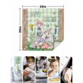 thumbnail image 4 of Easter Cloth Napkins Set of 6 Reusable Dinner Napkins, Spring Rabbit Botanical Flowers Eggs Plaid Cocktail Napkin Washable Table Napkins for Wedding/Holiday Party/Baby Shower 20"x20", 4 of 7
