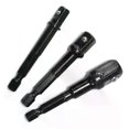 thumbnail image 4 of 3pcs Impact Grade Socket Adapter Set 1/4 3/8 1/2 Inch Hex Shank Extension Drill Bits Bar Set Power Drill Socket Driver Adaptor, 4 of 5