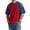 Deep Red#14317KK, variant on Mens T-Shirts Denim Patchwork Raglan Short Sleeve Shirts for Men Crew Neck Lightweight Running Gym Basketball Jersey Deep Red L