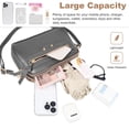 thumbnail image 5 of KXF Square PU Leather Shoulder Bag Women Chic Crossbody Bag Lady Handbag Trendy Satchel Purse Clutch, 5 of 7