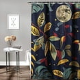 thumbnail image 2 of Orinice Abstract Parrot Shower Curtain Colorful Birds Shower Curtain Jungle Plant Leaves Bathroom Decor Polyester Fabric 36x72, 2 of 7