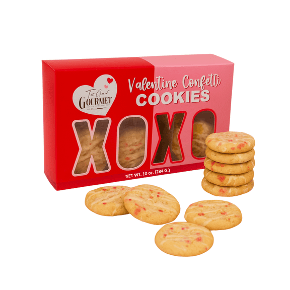 Valentine's Confetti Cake Cookies