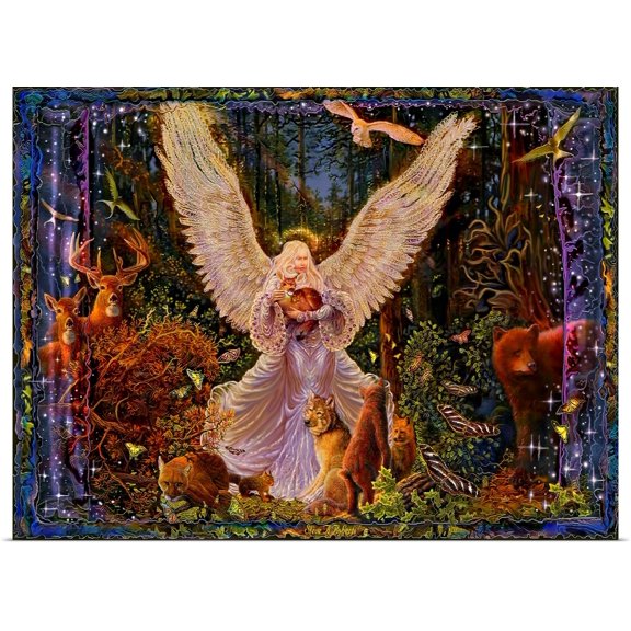 Great BIG Canvas | Rolled Steve A. Roberts Poster Print entitled Lady Of The Woods