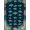 Navy Blue Turquoise, Pattern 10, variant on Design&I 8'x10' Washable Area Rug Sleek Flatweave Pet Friendly Nautical Ocean Tropical With Seashell Border Sea Flowing Dynamic for King Size Bedroom, Under Bed