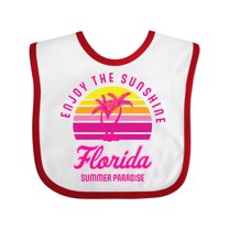 Inktastic Enjoy the Sunshine Florida Summer Paradise Boys or Girls Baby Bib
