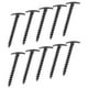 thumbnail image 1 of 10 Piezas de Plástico Resistente 145 Mm 5,7 "clavijas de Tienda de Estacas Toldo para Acampar, 1 of 9