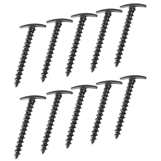 10 Piezas de Plástico Resistente 145 Mm 5,7 "clavijas de Tienda de Estacas Toldo para Acampar