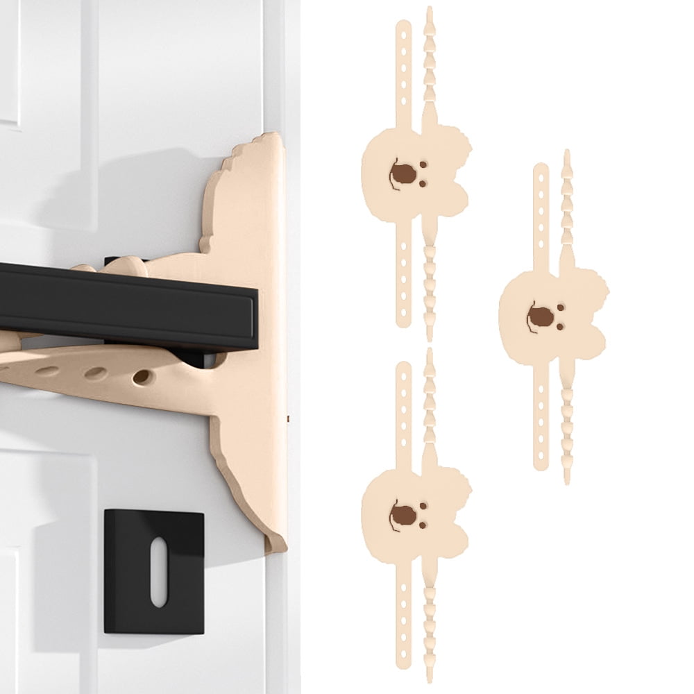 Silenciador De Puerta: Cojín Acolchado Para Reducir Ruido, Ideal Para Bebés, Niños Y Dormidores Ligeros - Pack De 3, Color Neutro