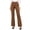 Brown, variant on Qgtaibl High Waisted Flare Work Pants for Women Double Button Slim Fit Dress Trousers with Pockets Solid Color Business Casual Pants Brown XL