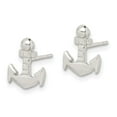 thumbnail image 2 of Auriga Fine Jewelry 925 Sterling Silver Anchor Mini Post Stud Earrings for Women, 2 of 6