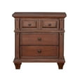 thumbnail image 3 of American Woodcrafters Sedona Cherry Finished Wood 3-Drawer Nightstand, 3 of 3