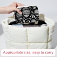 thumbnail image 6 of Black White Easter Velvet Portable Storage Box with Removable Compartment – Gift-Ready, Earring Holder Jewelry Box and Jewelry Organizer, 6 of 7