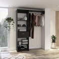 thumbnail image 6 of Plethoria Home 1-Drawer 4-Shelf Closet System Black Wengue, 6 of 8