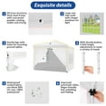thumbnail image 4 of SANOPY 10' x 10' Pop up Canopy Tent, Canopy Shelter with 4 Removable Sidewalls and Sandbags, Outdoor Party Tent with Carry Bag for Backyard, Sliver White, 4 of 9