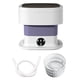 thumbnail image 3 of Comapct Mini Lavadora Ahorro de Agua Conveniente 3 Engranajes Práctica Lavadora Pequeña Plegable para Hotel Dormitorio Personal Camping Apartamento 40W Violeta, 3 of 8
