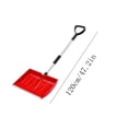 thumbnail image 6 of Large Lightweight Aluminum Snow Shovel & Ice Scraper | Heavy Duty Metal Snow Removal Tool with Comfortable Handle for Car, Camping, & Outdoor,Red, 6 of 7
