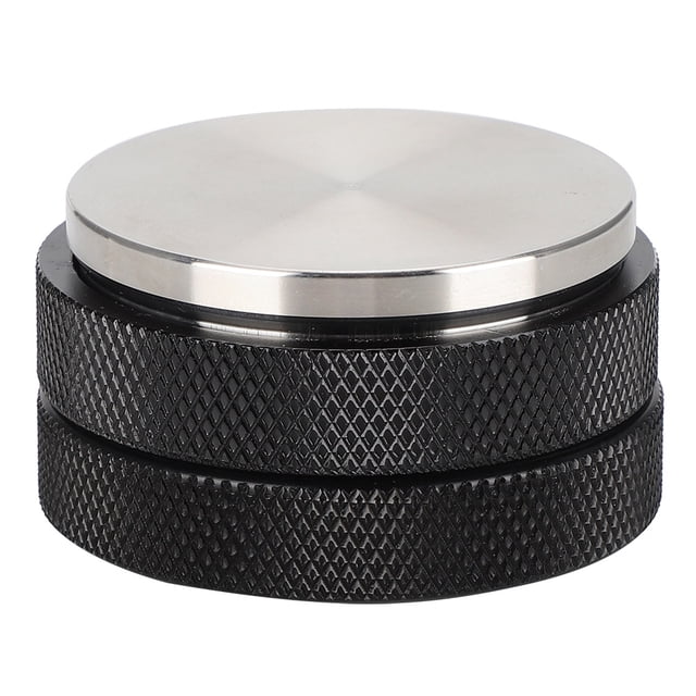 Prensa de café plana negra de acero inoxidable 58 mm NikouMX