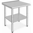thumbnail image 2 of Kojooin Table de Travail en Acier Inoxydable avec Roulettes, Table de Préparation de Cuisine Robuste avec Tablette Inférieure Réglable pour Usage Commercial, 2 of 6