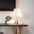 thumbnail image 3 of OULII 1Pack European Style Desktop Lamp Shade in White Cloth and Metal for Study, 3 of 8