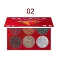 thumbnail image 1 of Paleta de sombras de ojos HUOGUO, 6 colores, lentejuelas de diamante de alto brillo, 1 of 2