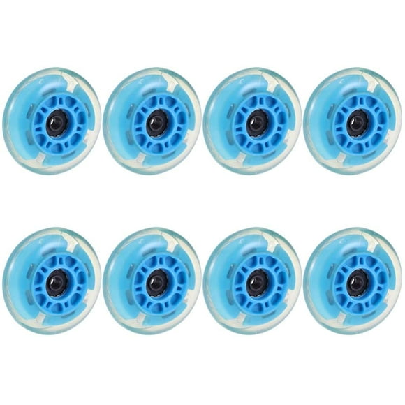 8pcs 6CM Glowing Skate Shoe Wheel Practical Ice Skates Wheels Skating Wheels Adjustable Roller for Youth Skates Outdoor