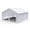 White-33x25 FT, variant on 22 x 23 ft White Metal Garage Shed, 14-Gauge Steel Frame with 26-Gauge Panels and Side Door for Vehicle and Equipment Storage