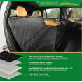 thumbnail image 5 of Plush Paws Products Premium Rear Car Seat Protector w/ Hammock | Washable & Waterproof Back Seat Dog Cover for Car, Truck, & SUV | Nonslip, Tear Resistant Pet Seat Cover | Small Black, 5 of 6