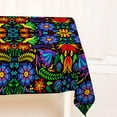 thumbnail image 5 of Mexican Cinco de Mayo Tablecloth Mexico Let''s Fiesta Party Decoration Dia De Los Muertos Floral Home Kitchen Dining Room Decor-60×84inches, 5 of 5
