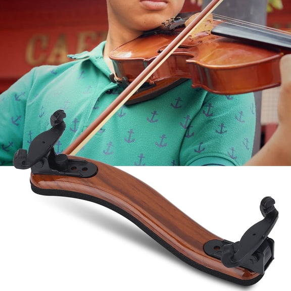 Adjustable Violin Shoulder Rest Rubber Pad for 3/4 4/4 Size Violin Instrument Accessory Violin Shoulder Pad Violin Shoulder Rest 3/4