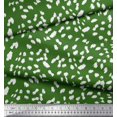 thumbnail image 3 of Soimoi Green Poly Georgette Fabric Cow Animal Skin Printed Fabric 1 Yard 52 Inch Wide, 3 of 3