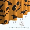 thumbnail image 6 of Pumpkin Bat Halloween Pattern Shower Curtain 36"x72" ,Bathroom Decorative Shower Curtains Set with 12 Hooks,Modern Waterproof Washable Shower Curtain, 6 of 6