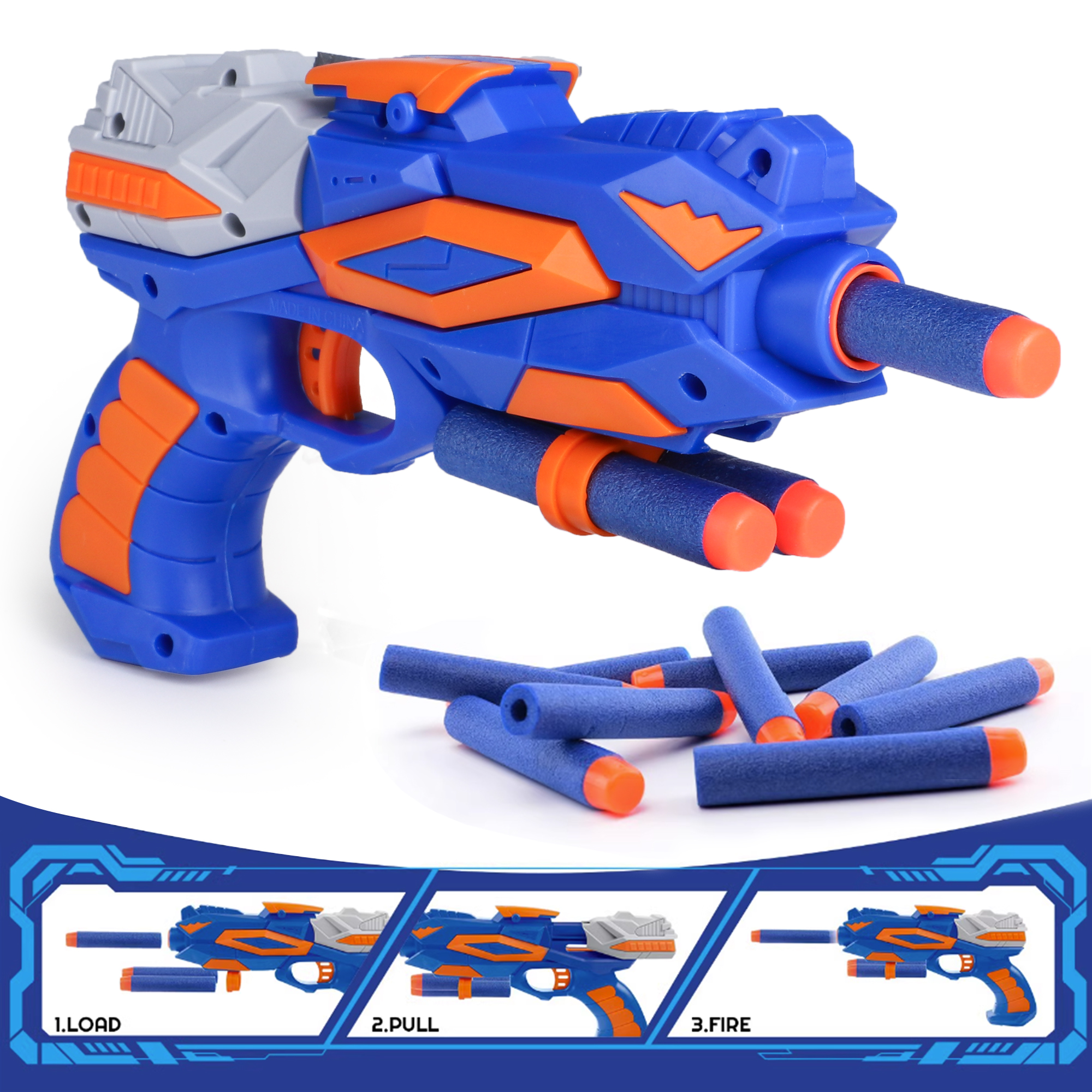 Carsky Electronic Scoring Target Game Set with Foam Dart Blaster, Digital Auto Reset Target Board with Stand, Indoor Outdoor Shooting Challenge Activity