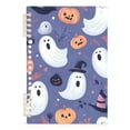 thumbnail image 7 of FORMRS 1-Subject Spiral Notebook 8" x 5" College Ruled 60 Refillable Sheet, Blue Cute Halloween, 7 of 7