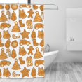 thumbnail image 4 of Sigee Christmas Elements for Waterproof Fabric Shower Curtain 72" W x 72" H for Bathroom Shower Curtain, 4 of 5