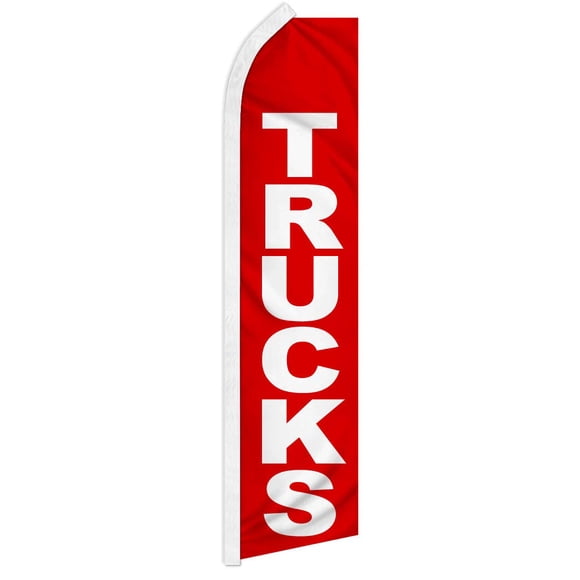 Trucks Swooper Feather Flag - Great for Dealerships and Car Lots