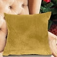 thumbnail image 5 of PONPRNGY Throw Pillow Covers Decorative 1Pc Soft Velvet Corduroy Striped Square Cushion Cover for Bench Couch Decor, 15 x 15 inch, 5 of 5