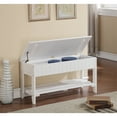 thumbnail image 2 of Solid Wood Shoe Bench with Storage White Quality Craftsmanship for Entryway Hallway, 2 of 6