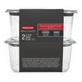 Rubbermaid Brilliance 4.7 Cup Medium StainProof Food Storage Container