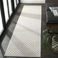 thumbnail image 2 of SAFAVIEH Stella Rosheen Geometric Indoor/Outdoor Runner Rug, Ivory, 2' x 8', 2 of 12